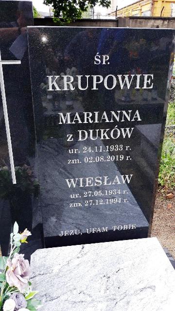 Grób Wiesław Krupa